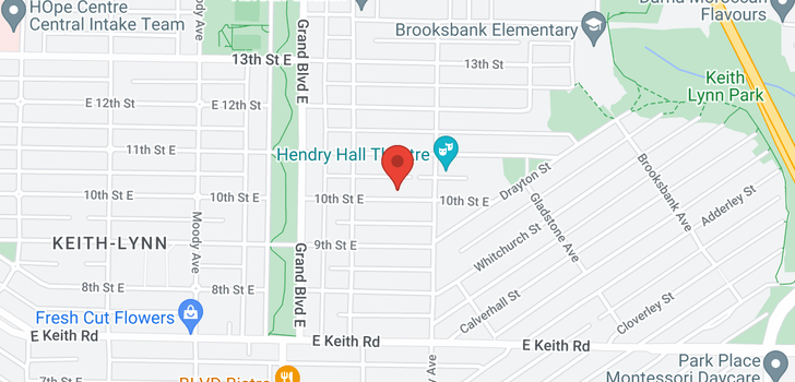 map of 756 E 10TH STREET